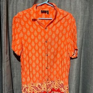 Orange polo shirt